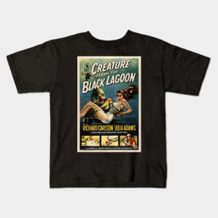 Creature from the Black Lagoon Movie Poster Kids T-Shirt